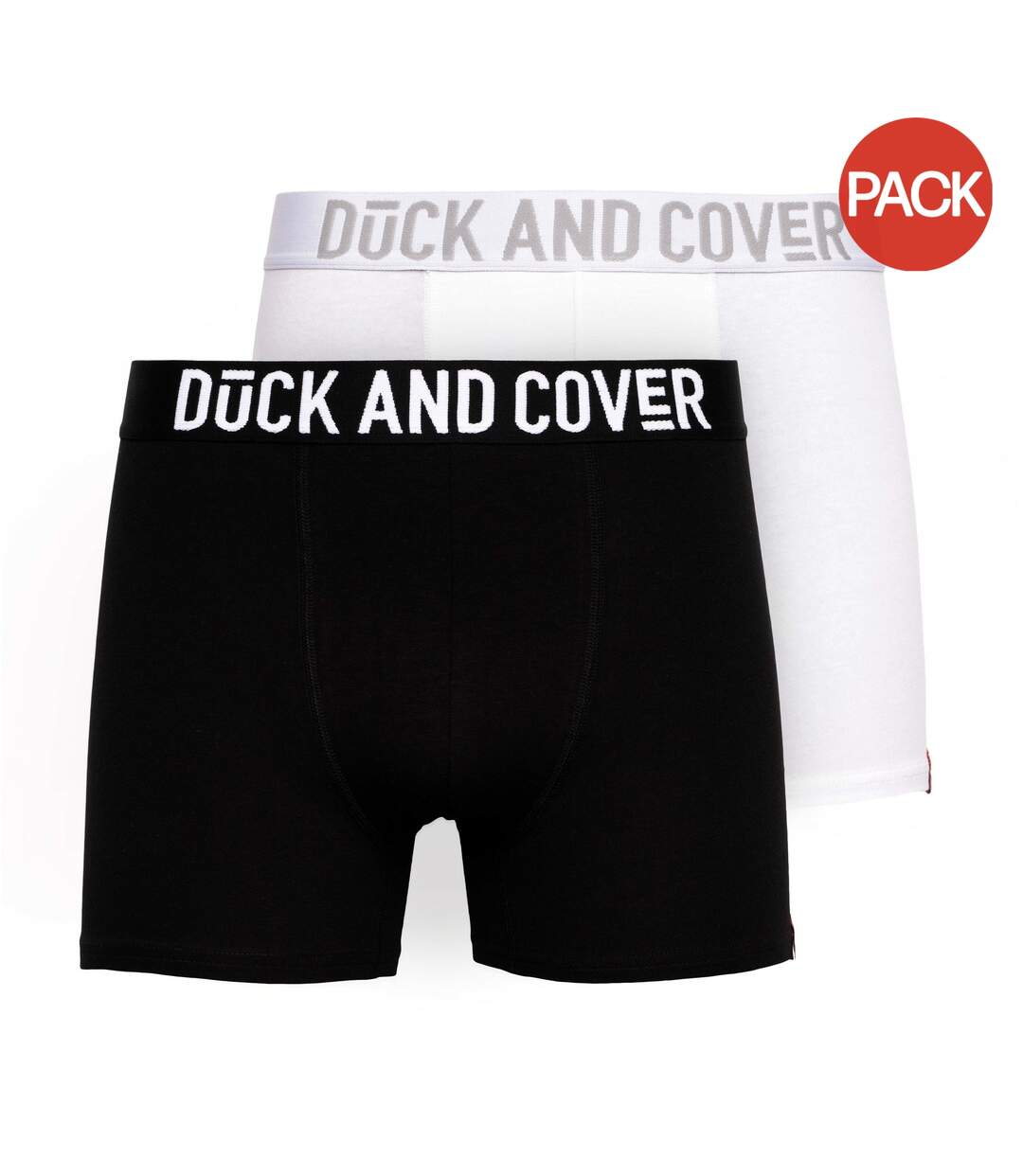 Boxers salton homme noir / blanc Duck and Cover-1