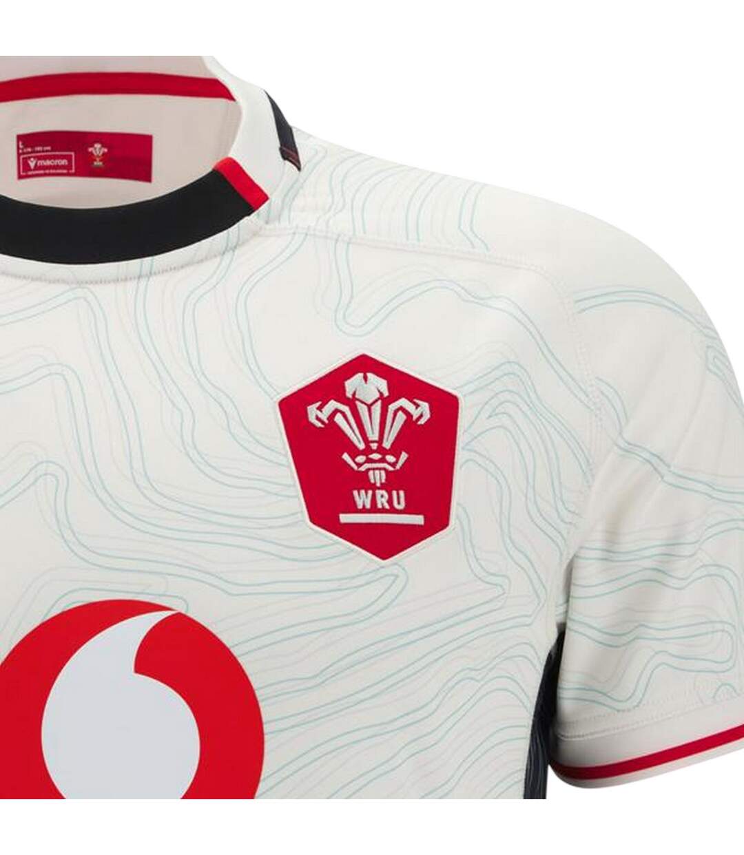 Haut De Rugby Motif/style Wales Ru 25/26 Femme Noir Macron-4