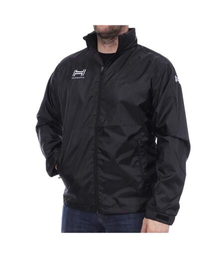 Coupe-vent 1/4 zip noir homme hungaria training premium 115 - m