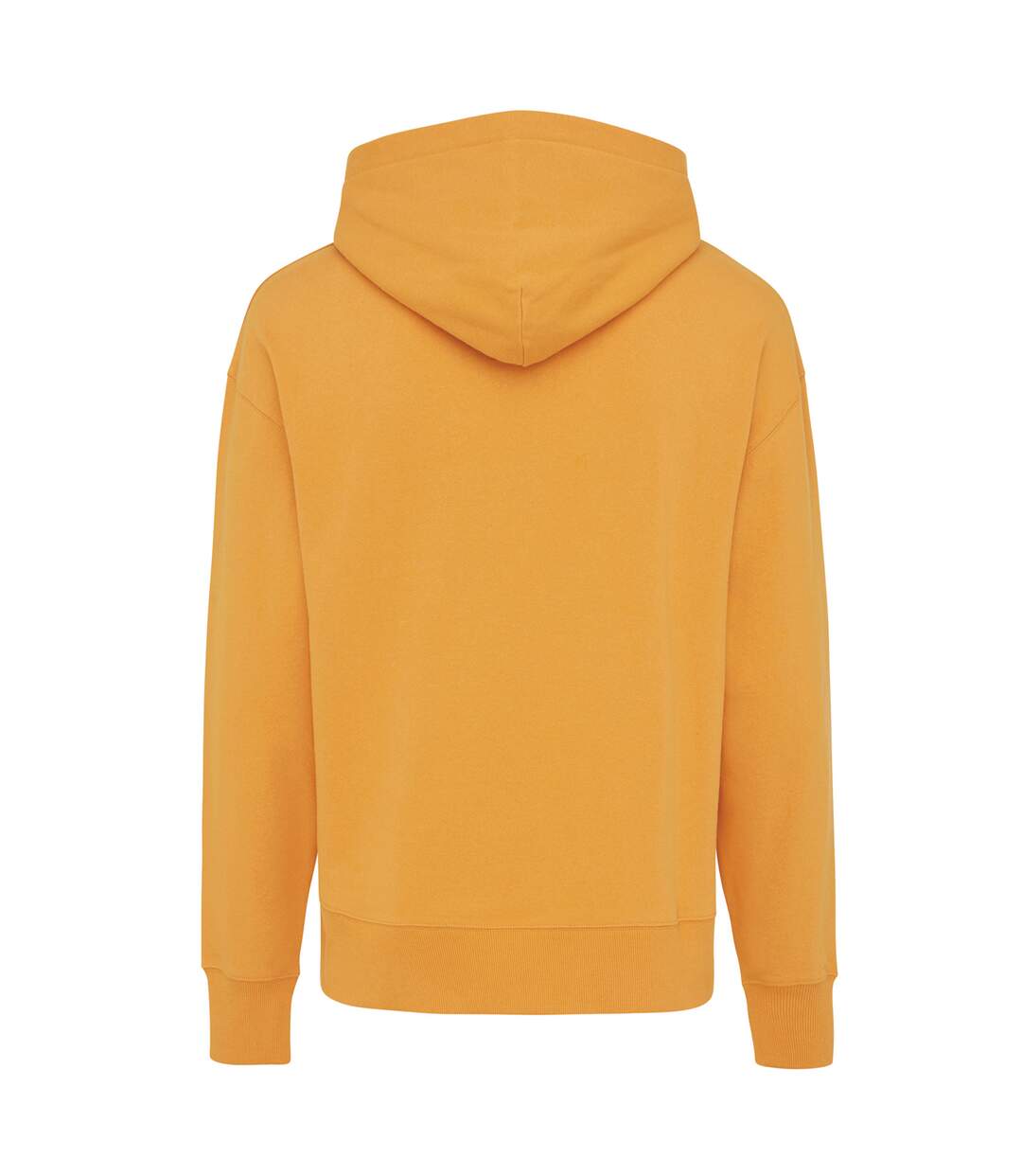 Unisex adult yoho recycled cotton relaxed fit hoodie sundial orange Iqoniq-2