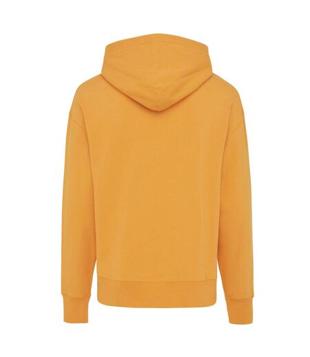Unisex adult yoho recycled cotton relaxed fit hoodie sundial orange Iqoniq