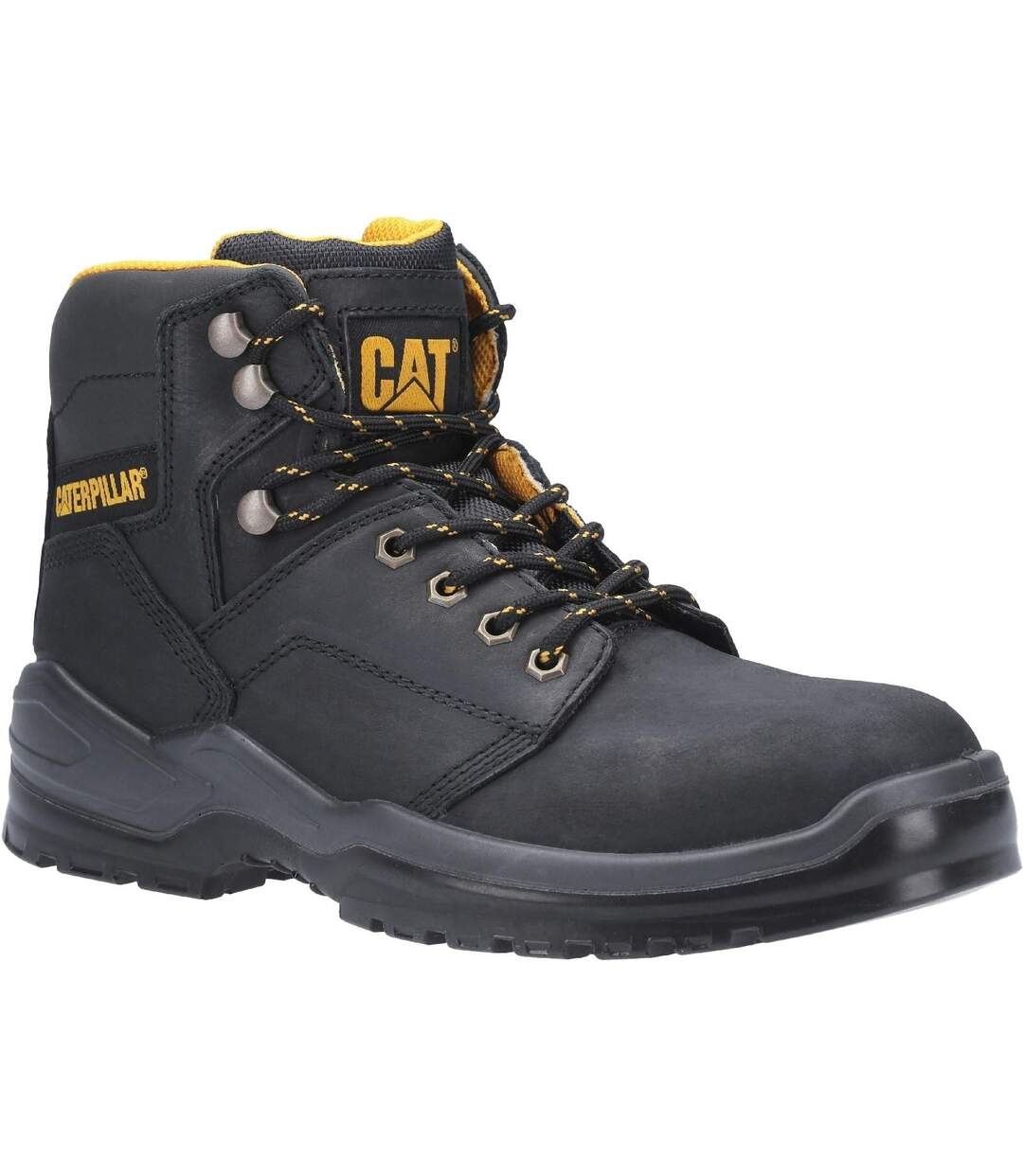 Caterpillar Mens Striver Lace Up Injected Leather Safety Boot (Black) - UTFS6989-1