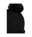 Ensemble Bonnet Et Snood Motif/style Tricoté Femme Taille Unique Noir Minoti-4