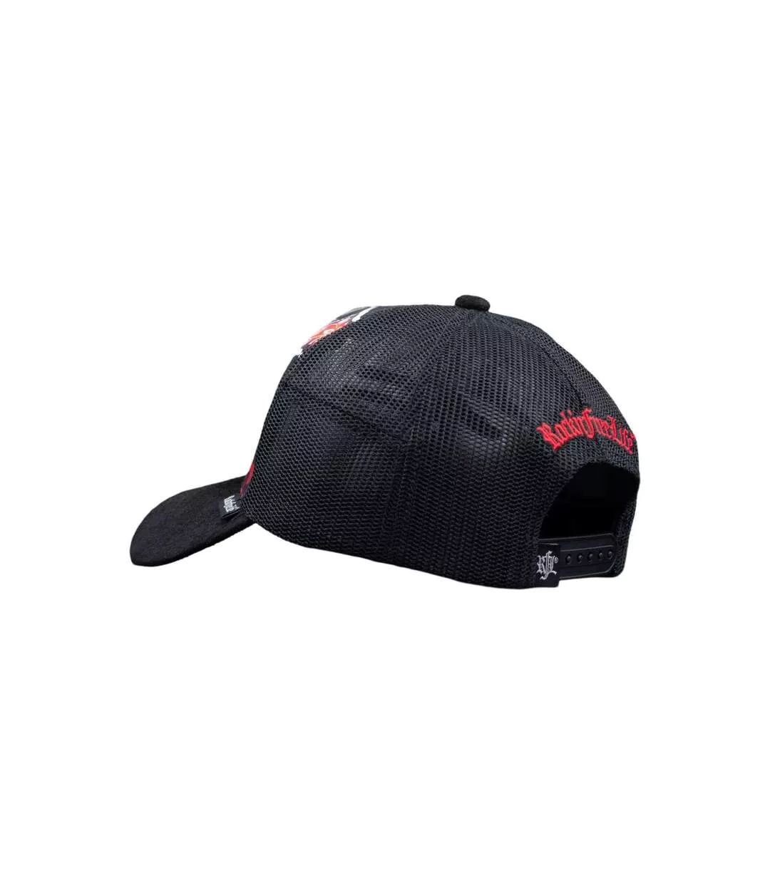 Casquette trucker avec filet bi-matière Flower Rock'n Free Life-3