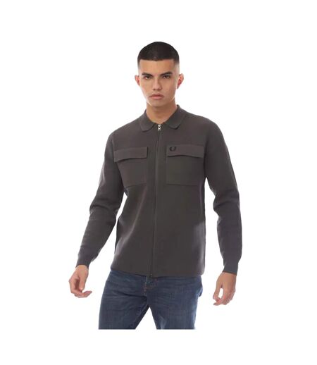 Cardigan homme anthracite Fred Perry
