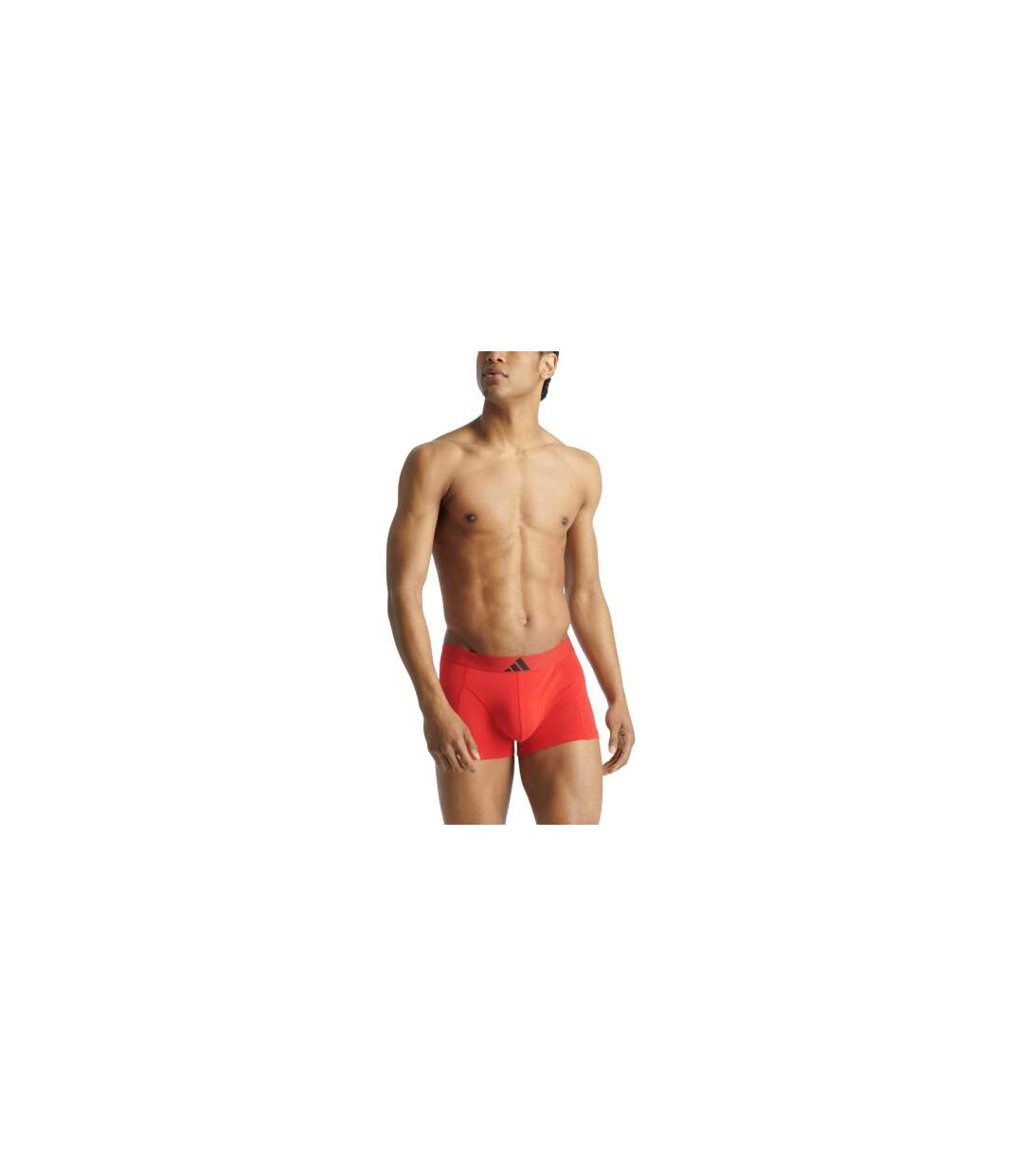 Pack Of 2  Mens Active Flex Boxer Briefs  Red Black Adidas-1
