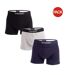 Lot De 3  Boxers À Taille Élastiquée Avec Marque Devon Homme Noir Gris Lyle & Scott-1