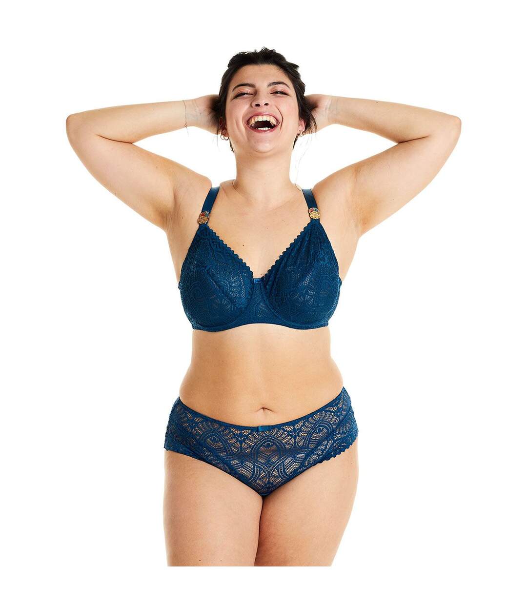 Soutien-gorge à armatures grand maintien bleu Paprika