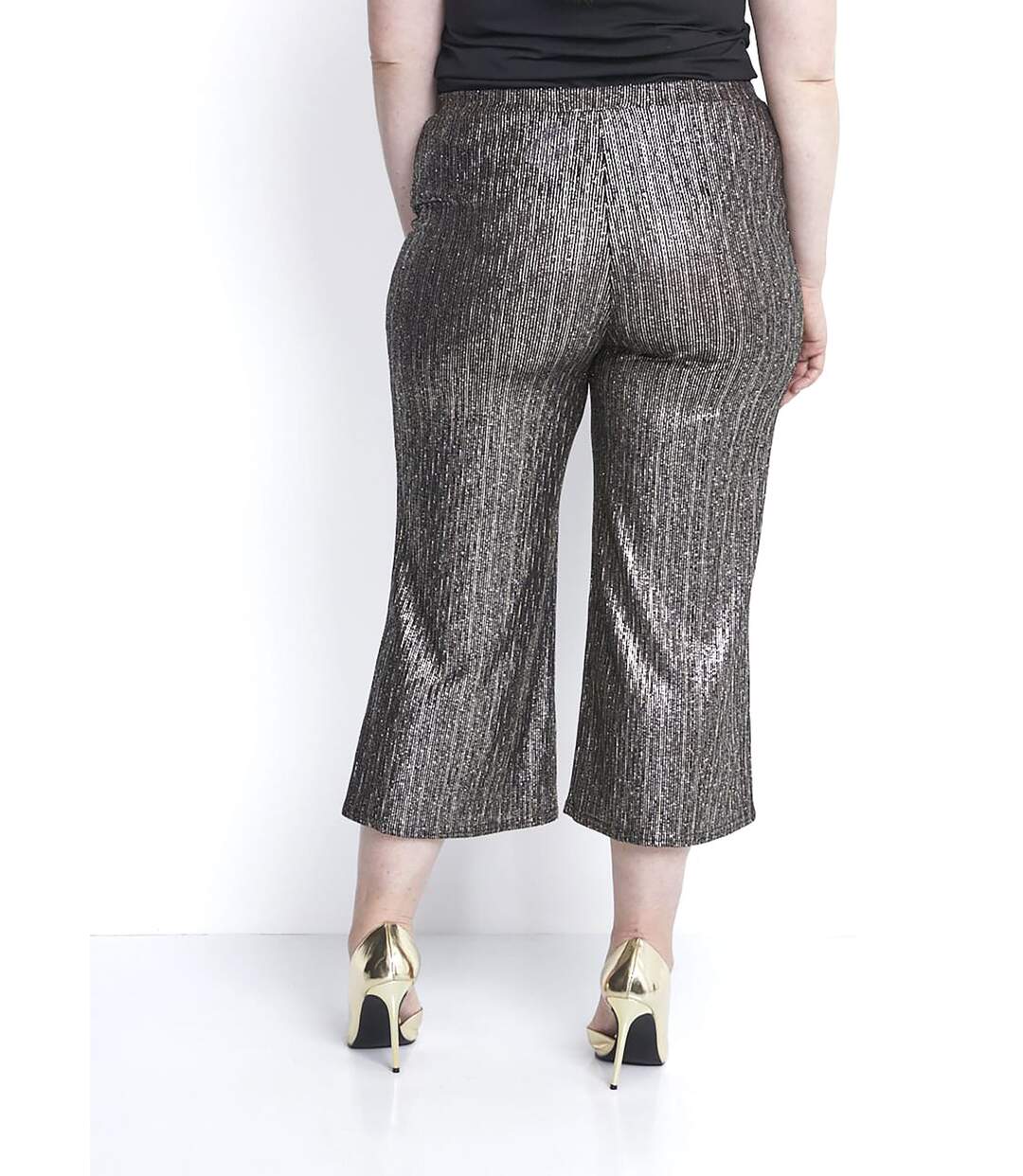 Jupe-pantalon taille élastiquée en maille-2