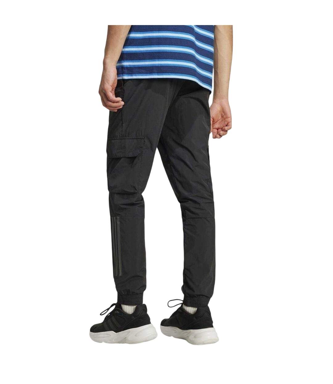 Mens Tech Jogging Bottoms Black Adidas-2