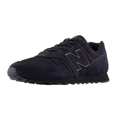 Mens 373 Suede Trainers Black Magnet Grey New Balance