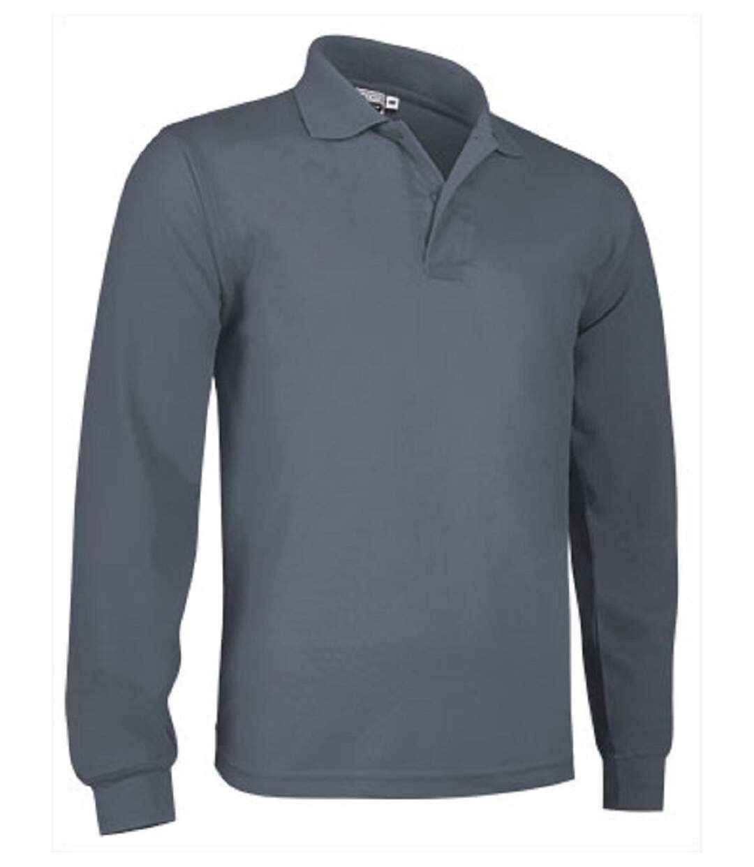 Polo manches longues - Homme - réf PREDATOR - gris ciment