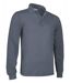 Polo manches longues - Homme - réf PREDATOR - gris ciment