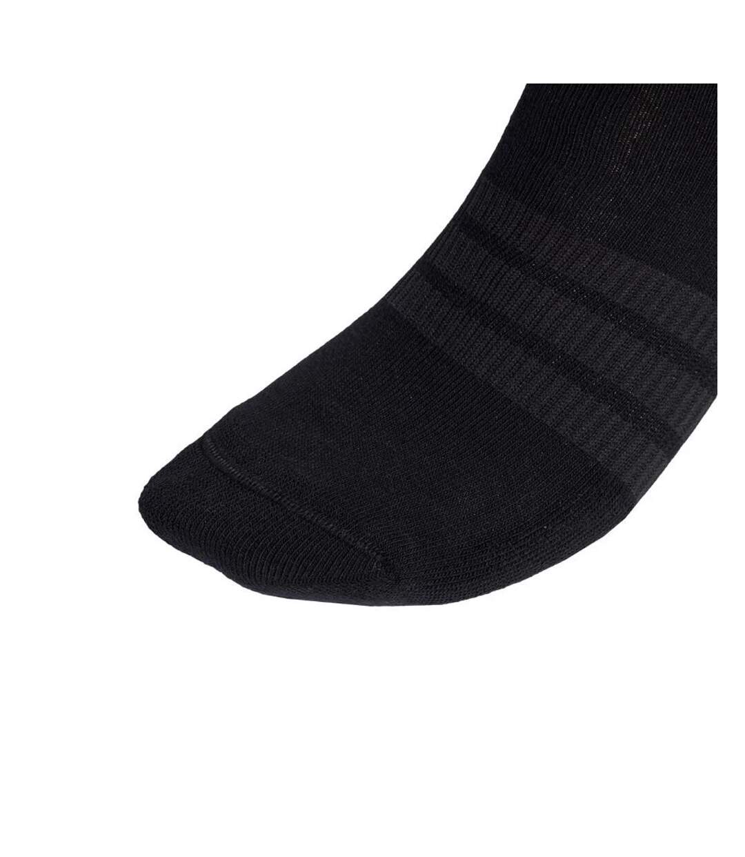 Lot De 6  Chaussettes Adulte Noir Adidas-3
