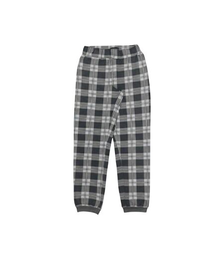 Ensemble De Pyjama Long Motif/style À Carreaux Homme Anthracite Howick