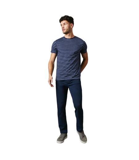 Mens phoenix stripe t-shirt navy Maine