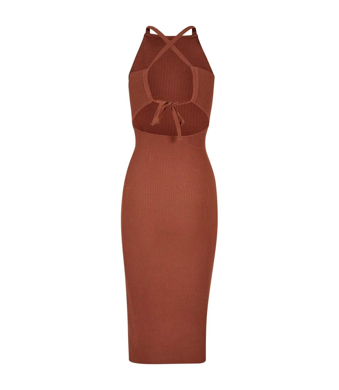 Robe Mi-longue Femme Terre Cuite Urban Classics-2