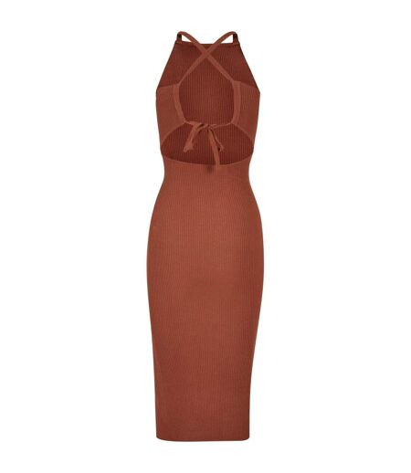 Robe Mi-longue Femme Terre Cuite Urban Classics