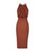 Robe Mi-longue Femme Terre Cuite Urban Classics-2