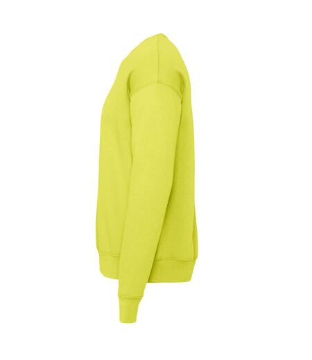 Sweatshirt Unisexe Jaune Vert Bella + Canvas