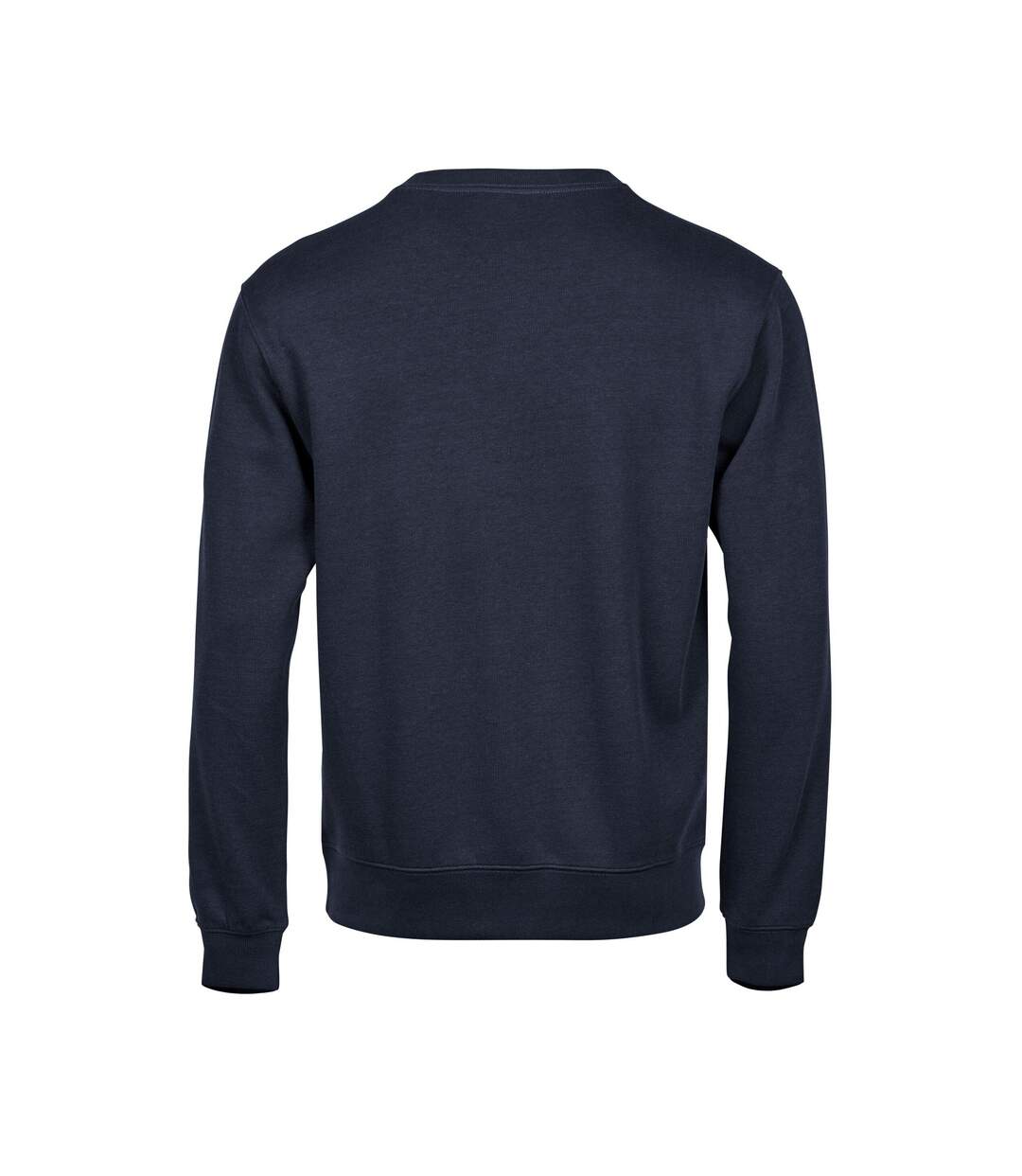 Mens Ribbed Interlock Crew Neck Sweatshirt Navy Tee Jays-2