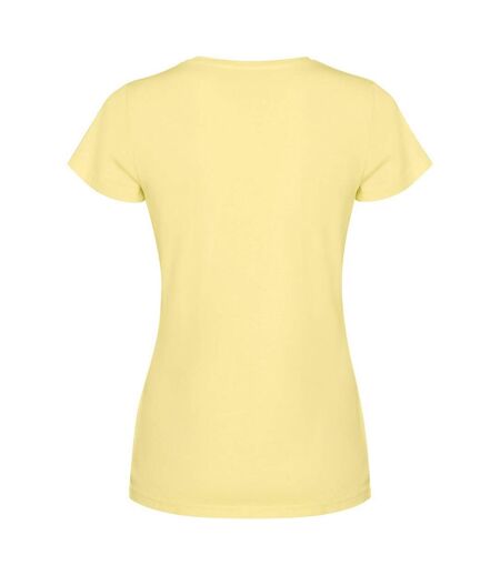 T-shirt Manches Courtes Fiyi Femme Jaune Roly