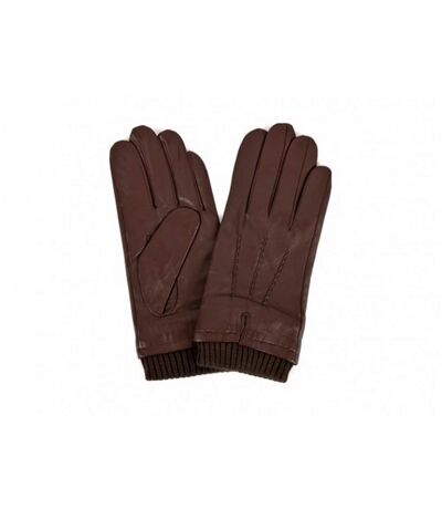 Eastern Counties Leather Mens Rib Cuff Gloves (Brown)