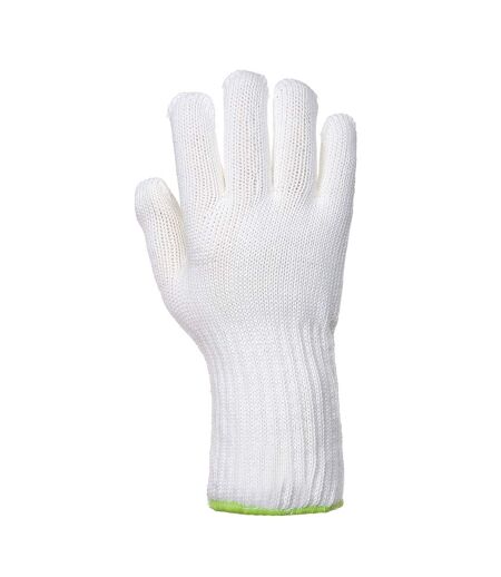 Unisex adult seamless heat resistant glove l white Portwest