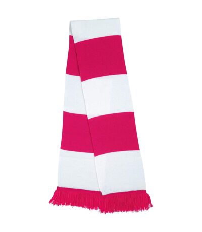 Team scarf one size fuchsia/white Result Winter Essentials