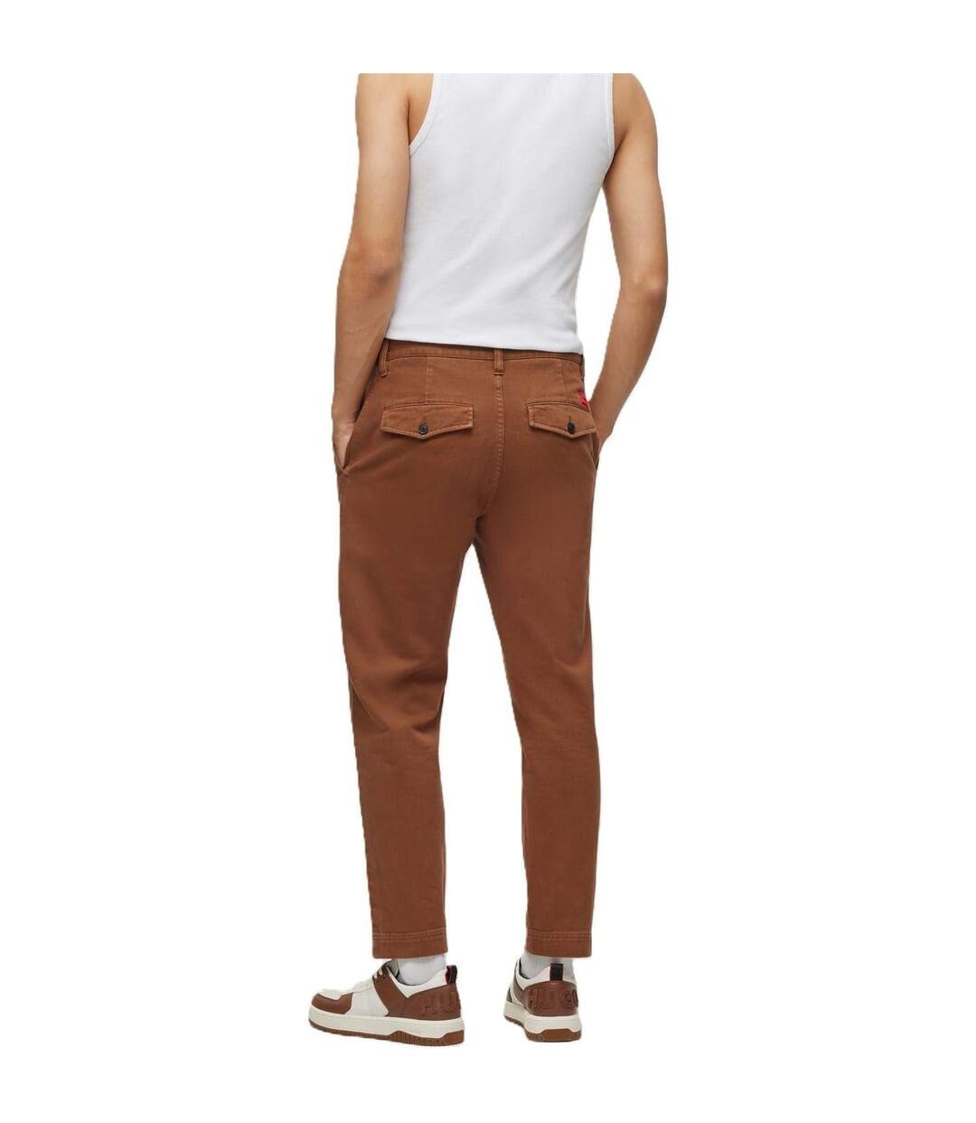 Chino Zeebo Homme Rouge Pastel Cuivré Hugo-3