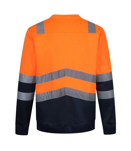 Regatta Mens Pro High-Vis Sweatshirt (Neon Orange) - UTRG6348