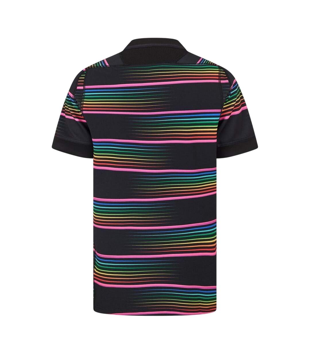 Chemise Entraînement Motif/style Rayures Arc-en-ciel Barbarians 24/25 Homme Noir Rose Macron-2