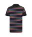Chemise Entraînement Motif/style Rayures Arc-en-ciel Barbarians 24/25 Homme Noir Rose Macron-2