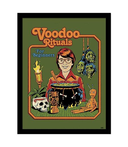 Steven Rhodes - Poster encadré VOODOO RITUALS (Vert / Orange) (40 cm x 30 cm) - UTPM9320