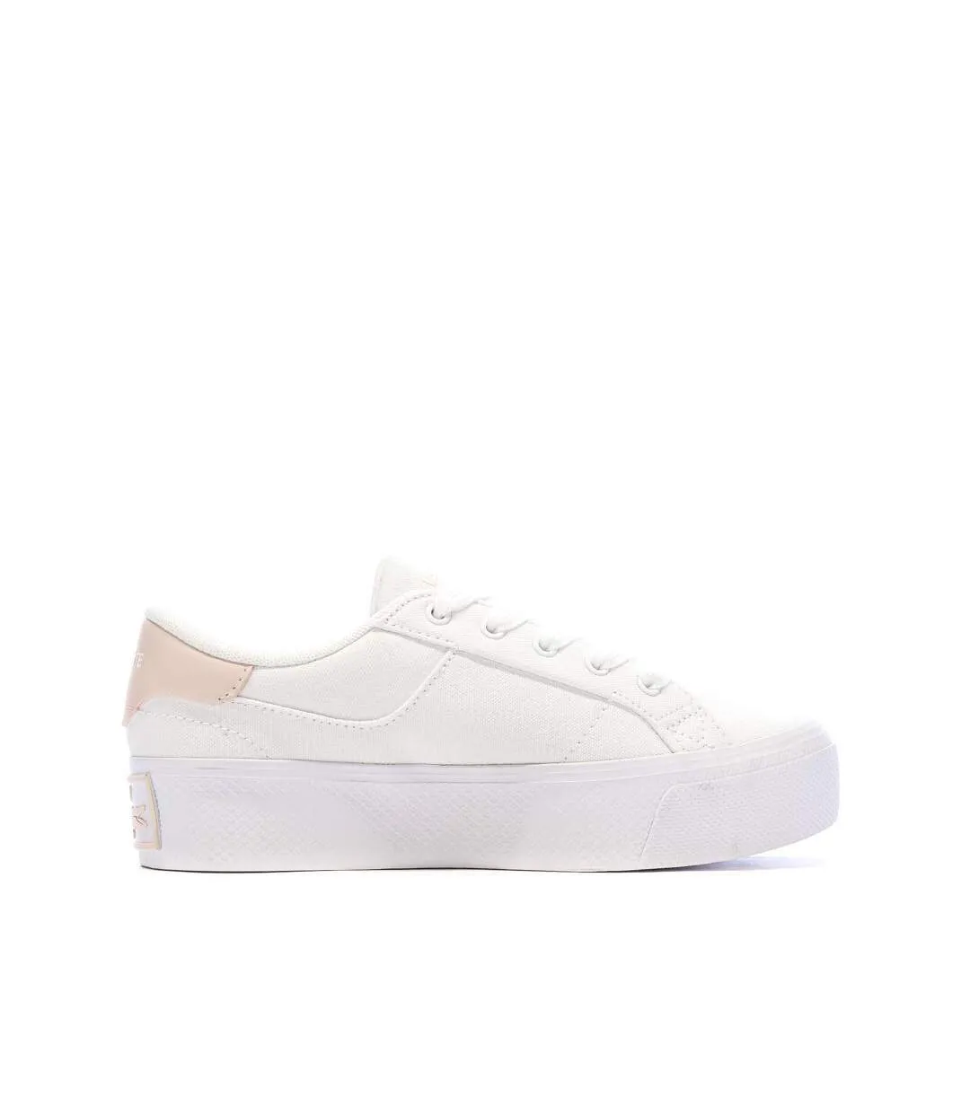 Baskets blanches/roses femme lacoste ziane platform-2