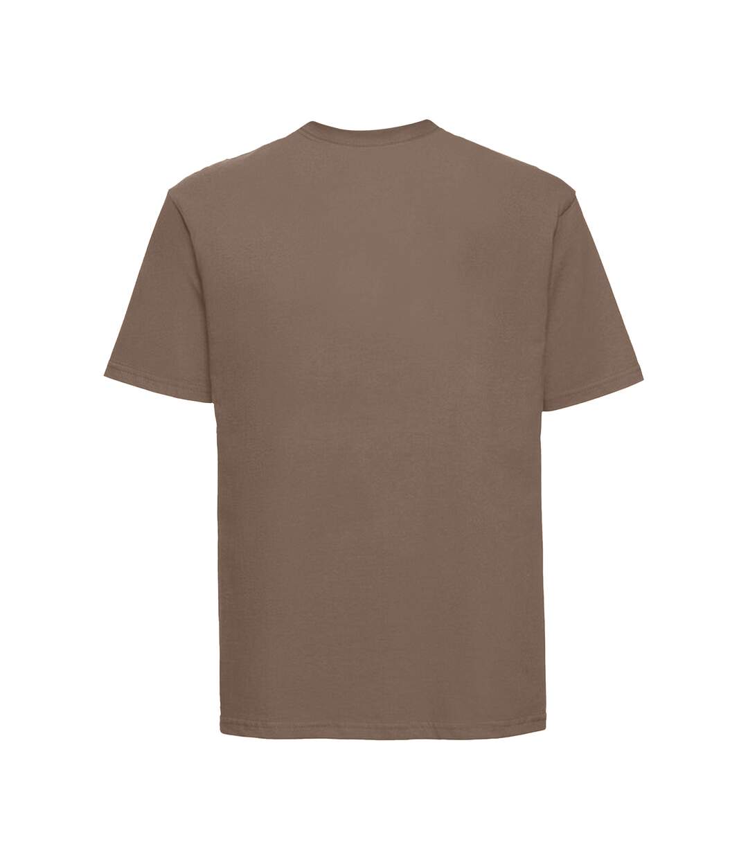 Mens Classic Ringspun Cotton T-shirt Mocha Russell-2