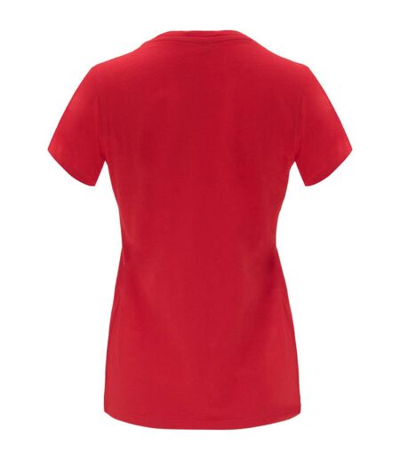 T-shirt capri femme rouge Roly Roly