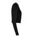 T-shirt Manches Longues Motif/style Courte Femme Noir Build Your Brand-3