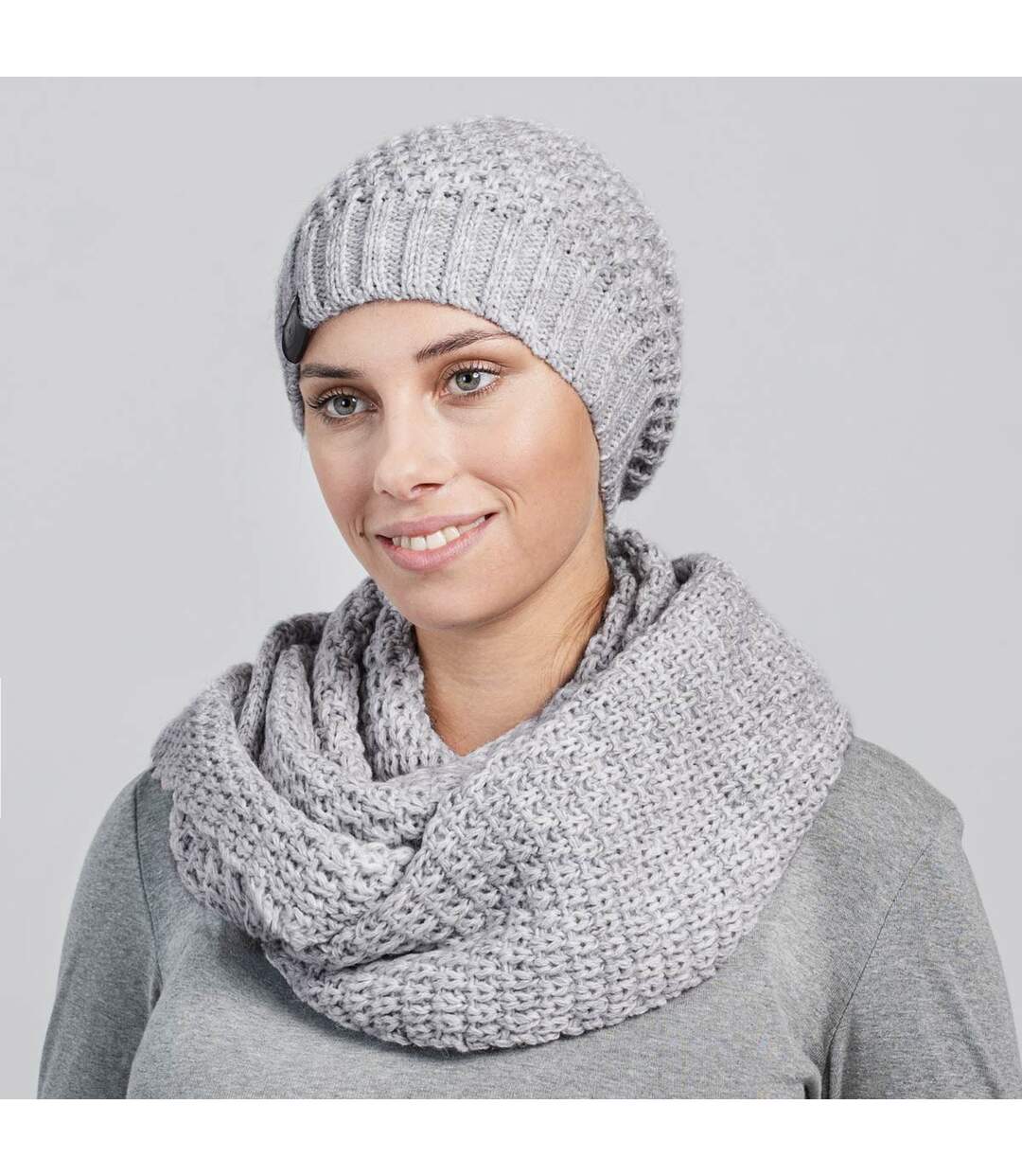 Snood et Bonnet Elixa  - Fabriqué en UE