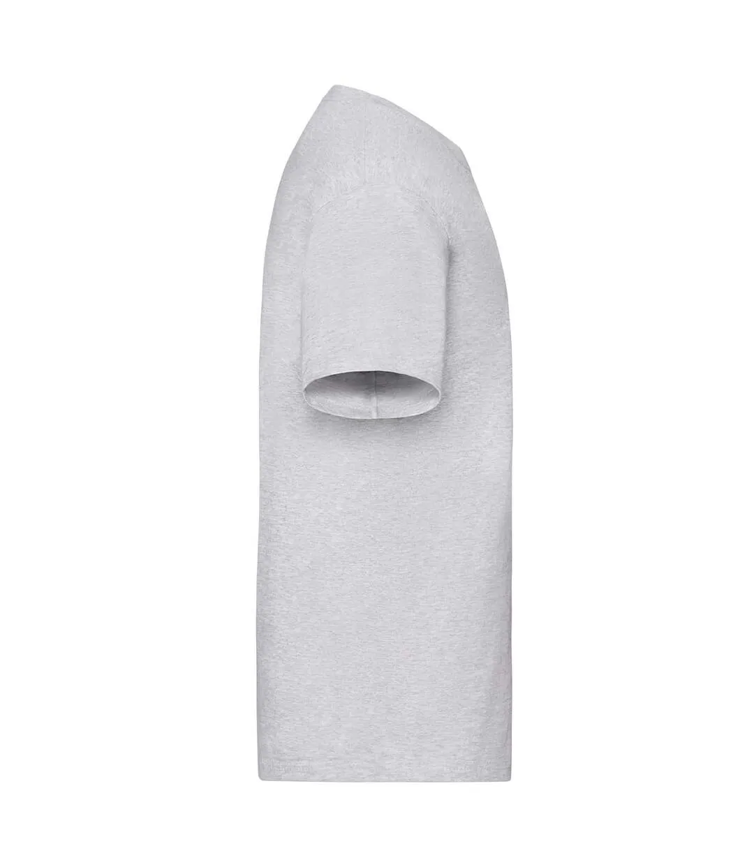 T-shirt Motif/style Chiné Homme Gris Chiné Fruit Of The Loom-3