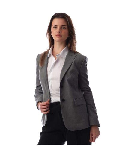 Blazer Motif/style Uni Femme Argenté Boss