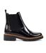 Bottines Motif/style Verni Peace Femme Noir Lunar-4