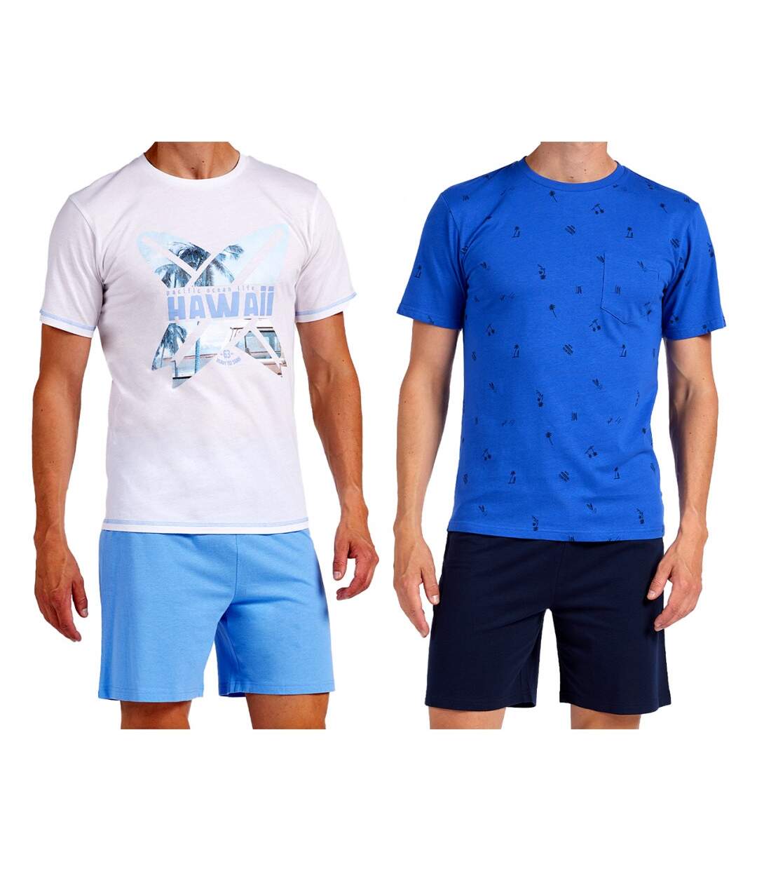 Pyjama Court COTON - Pack de de-1