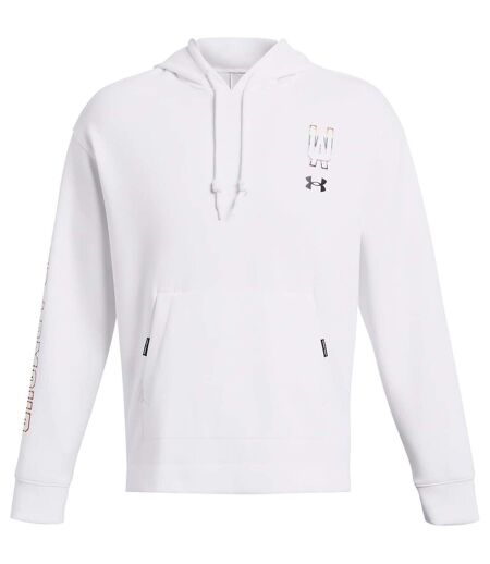 Sweat À Capuche Motif/style Imprimé Graphique Pride Adulte Blanc Under Armour