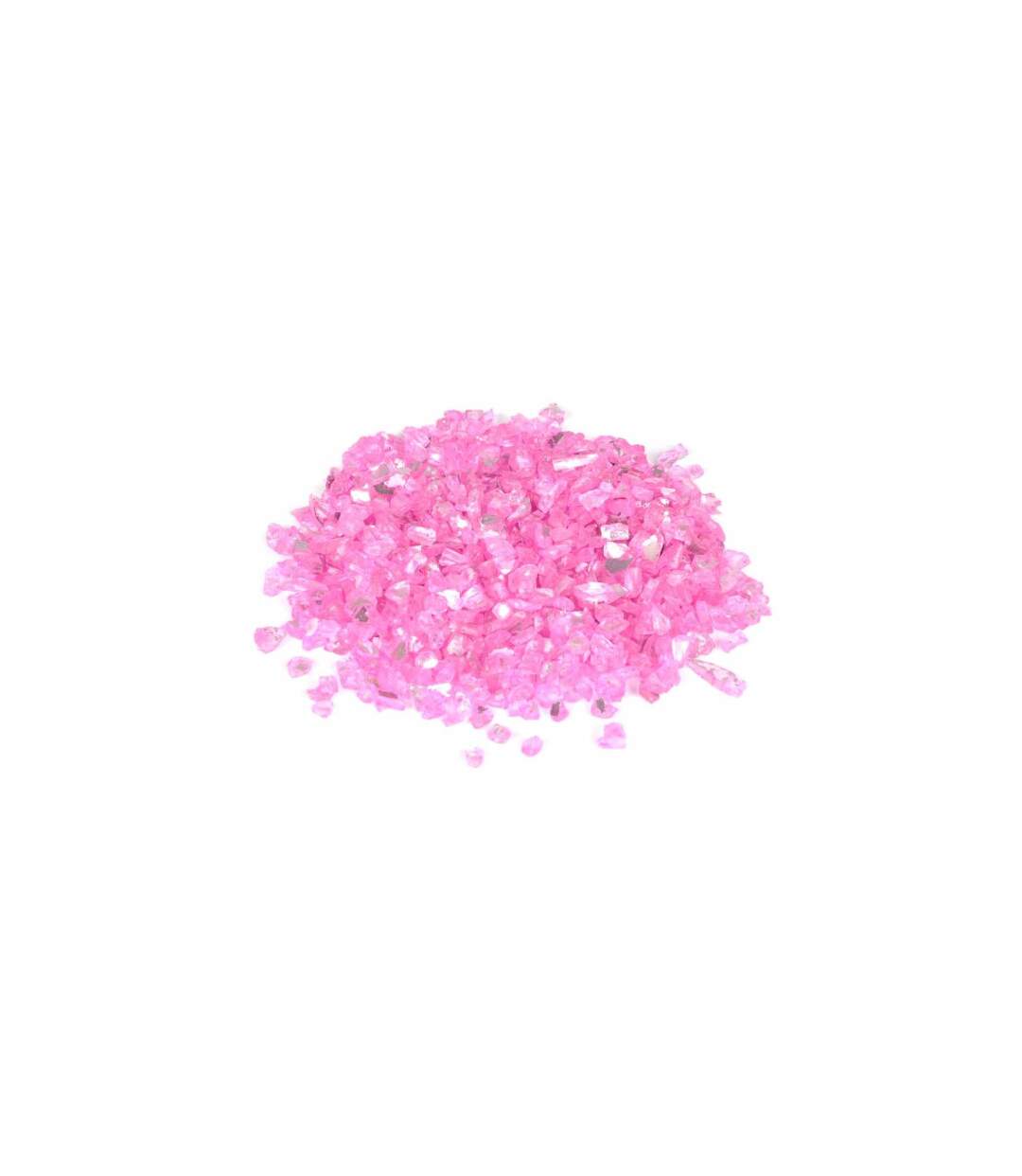 Pépites de Verre Déco Effet Miroir 250g Rose-1