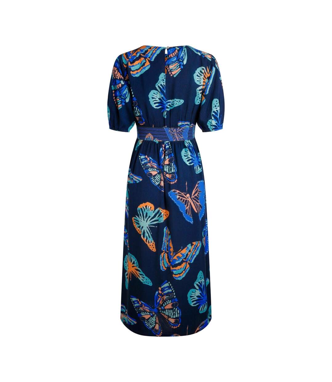 Robe Mi-longue Dilsha Femme Bleu Foncé Weird Fish-2