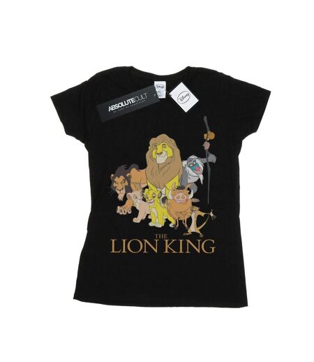 Disney T-shirt en coton du groupe Le Roi Lion Femme/Ladies (Noir) - UTBI25023