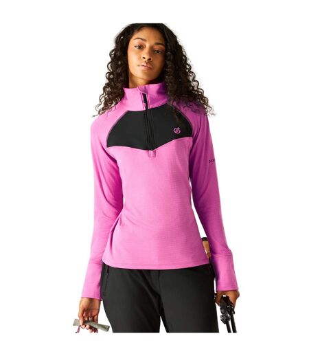 Womens/ladies Iced Core Ii Stretch Midlayer Extreme Pink Black Dare 2B