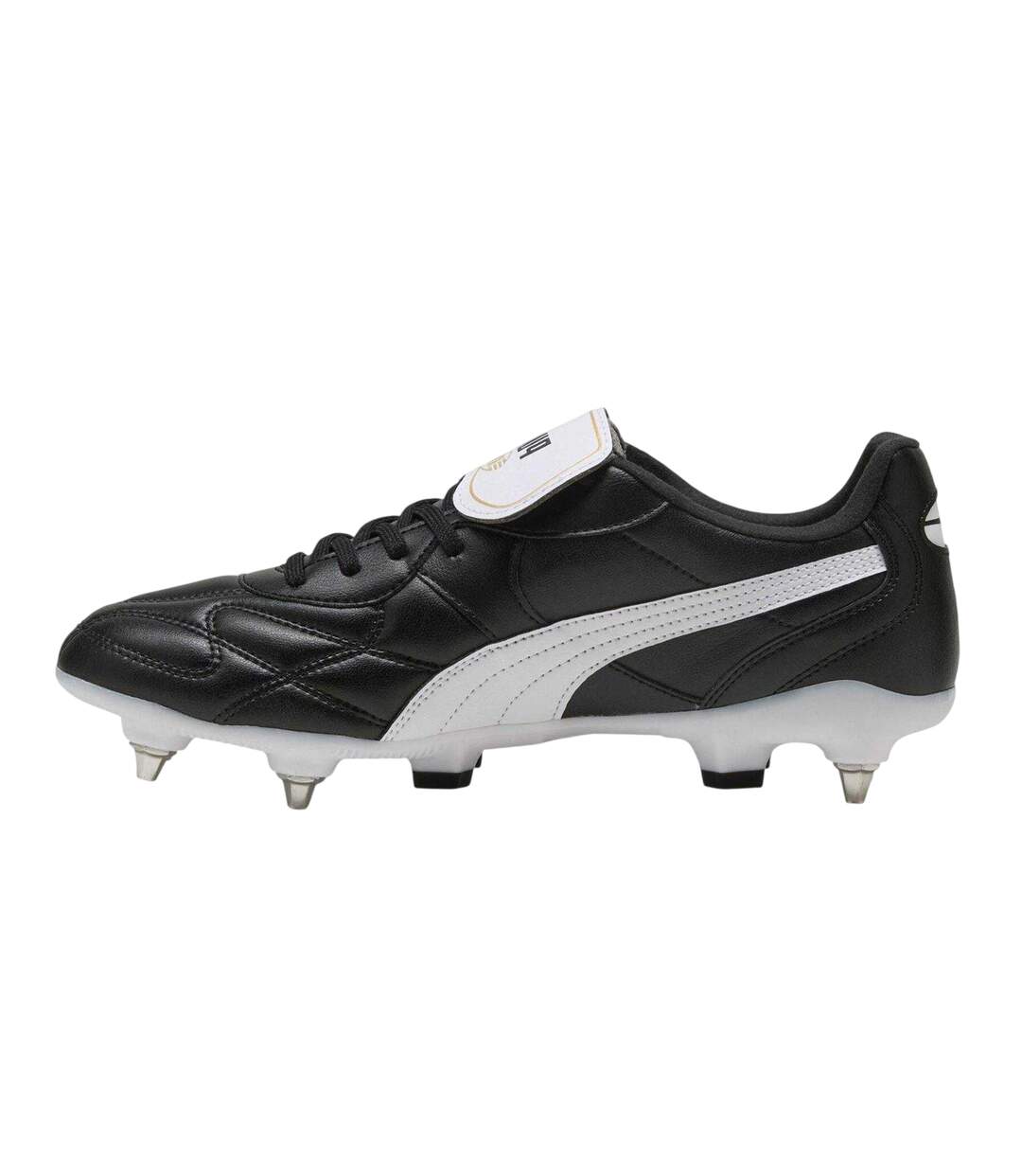Mens King Top Leather Soft Ground Football Boots  Black Puma-2