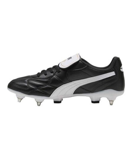 Mens King Top Leather Soft Ground Football Boots  Black Puma